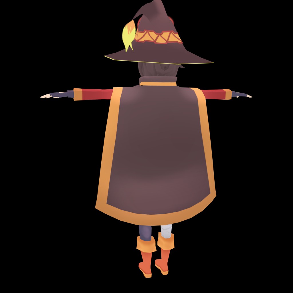 megumin low poly preview image 2
